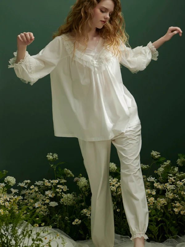 Pure White Elegance Pajama