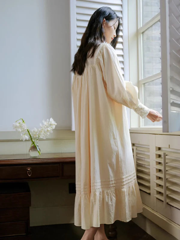 Vintage Sunrise Lace Dream Nightgown