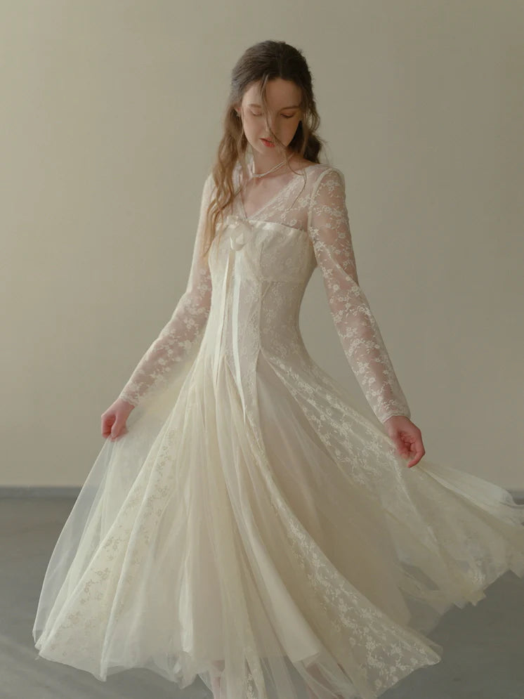 Embroidered Lace Princess Dress