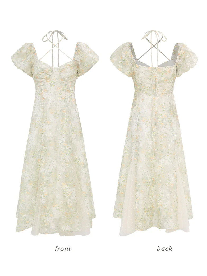 Elara's Enchanted Flower Dress