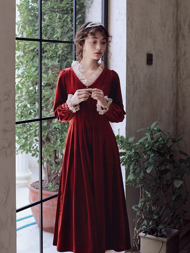 Scarlet Red Velvet Dream Dress