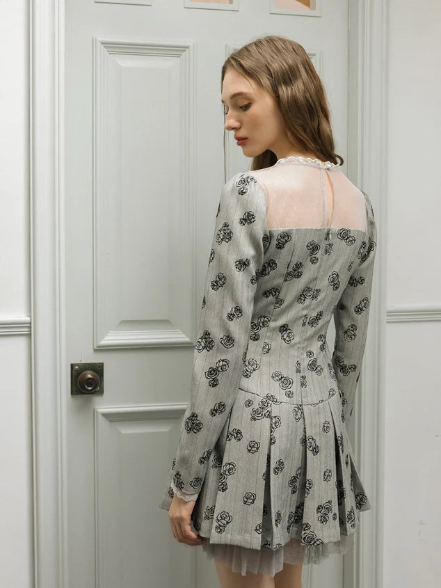 Rosewood Coquette Lace Bow Dress