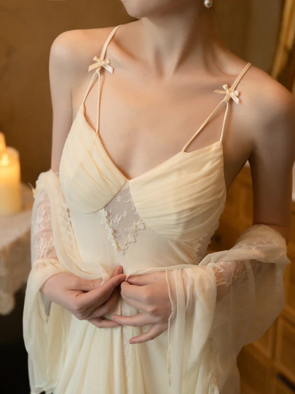 Moonlight Elegance Sheer Lounge Set