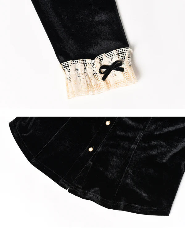 Velvet Elegance Vintage Blouse