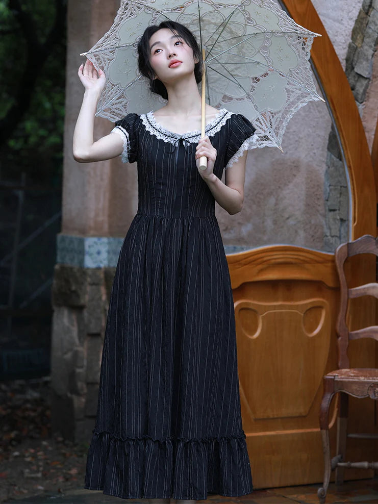 Victoria's Retro Black Elegance Dress