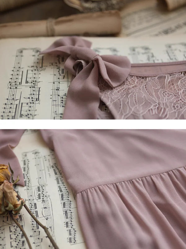 Serene Blossom Vintage Dress