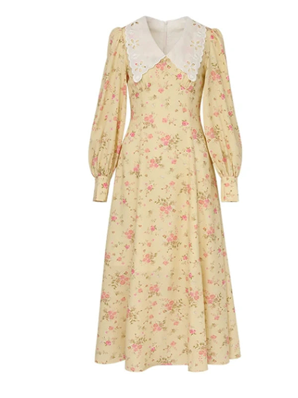 Yellow Spring Blossom Dress