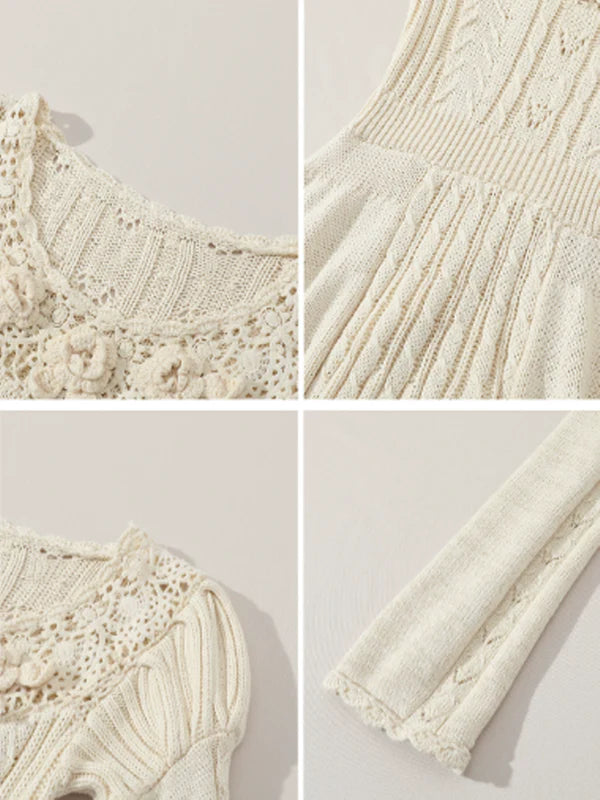 Enchanted Rose Vintage Knit Dress