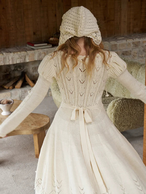 Enchanted Rose Vintage Knit Dress