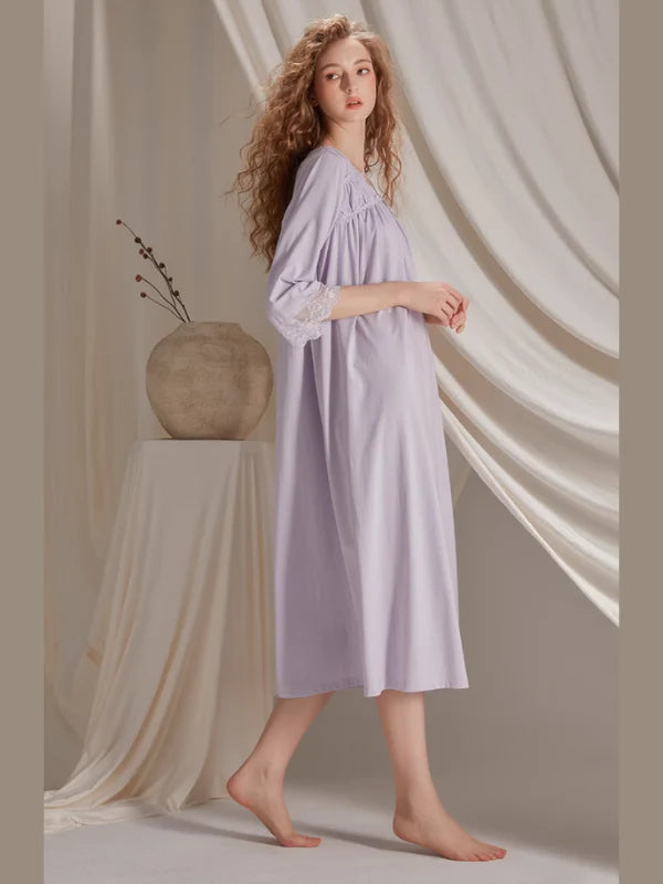 Serenade Lace-Trimmed Nightgown