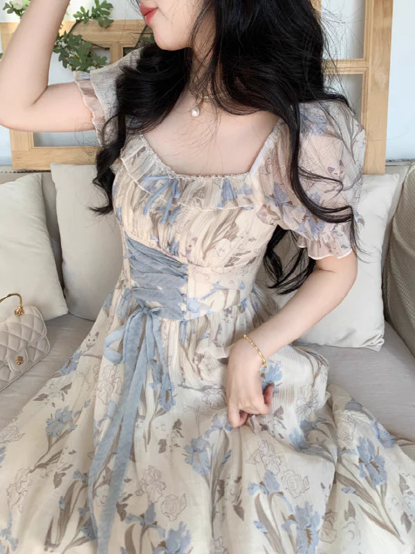 Sky Blossom Elegance Dress