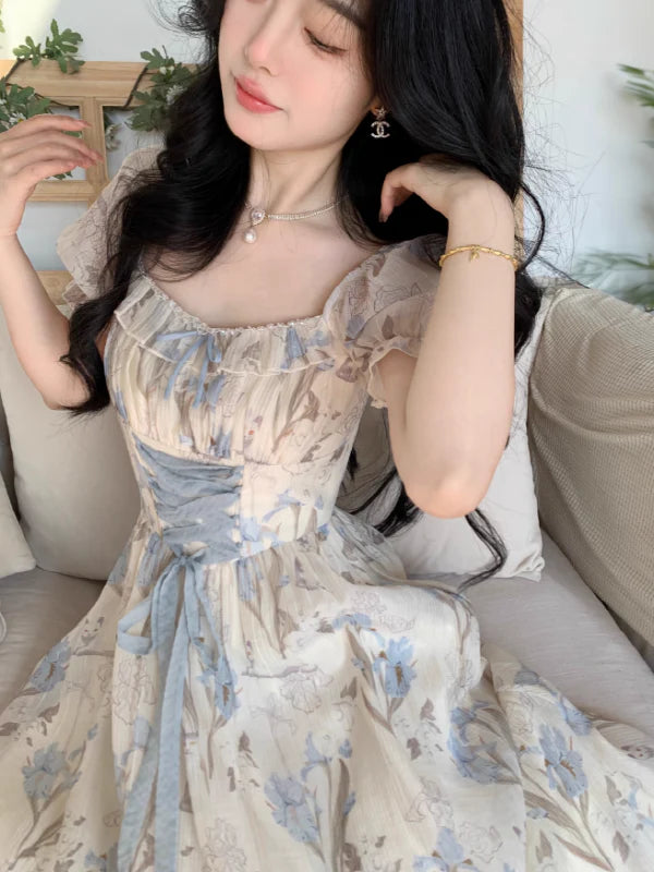 Sky Blossom Elegance Dress