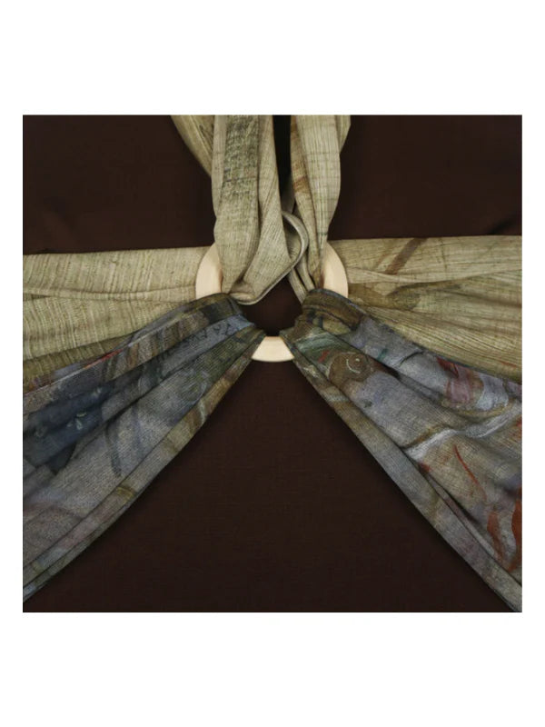 Baroque Allegory Halter Maxi Dress