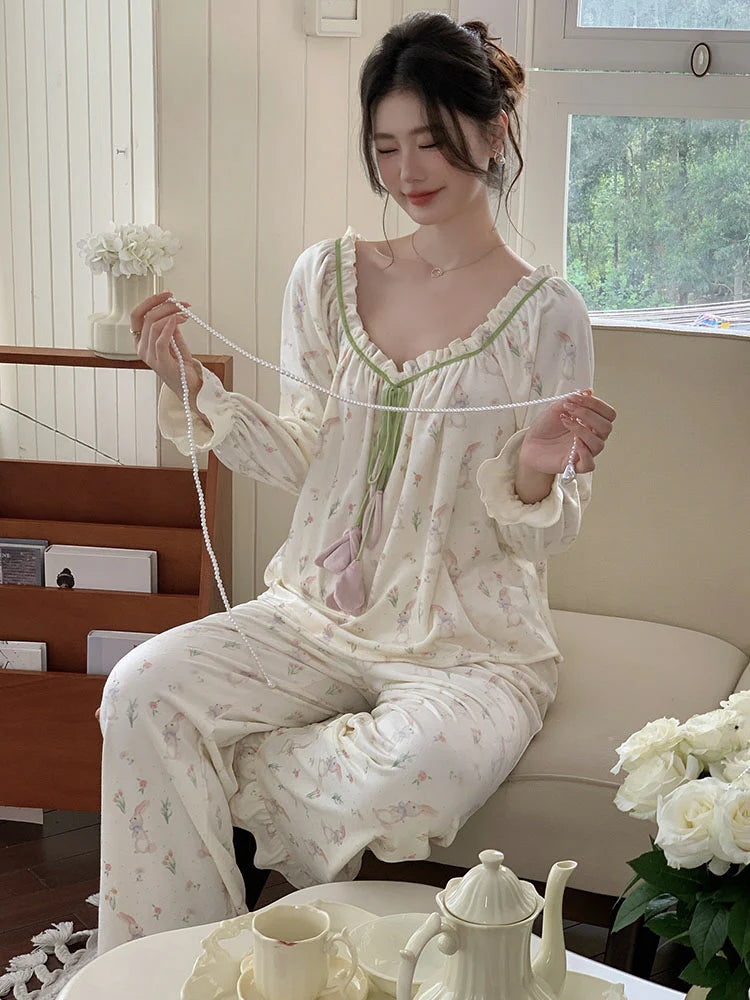 Velvet Bunny Dream Pajama Set