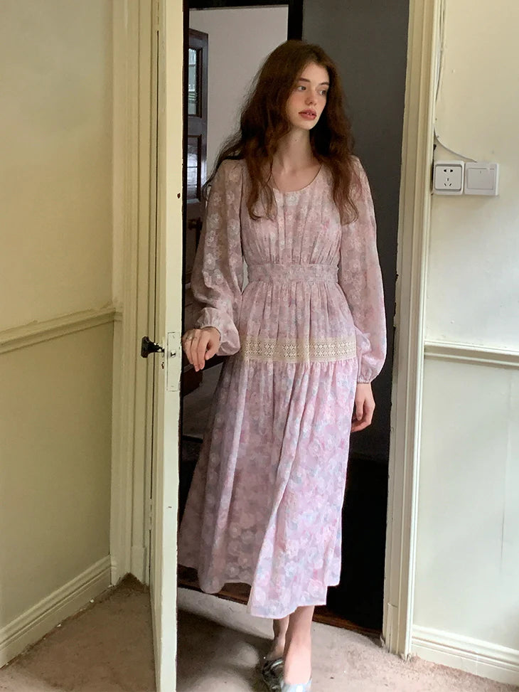 Blossom Embroidered Lace Dress