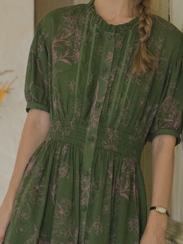 Evelyn's Forest Whispers Summer Dress