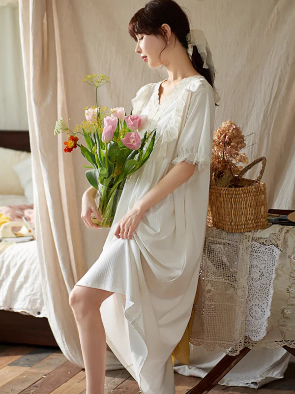 Ivory Blossom Comfort Sleepwear