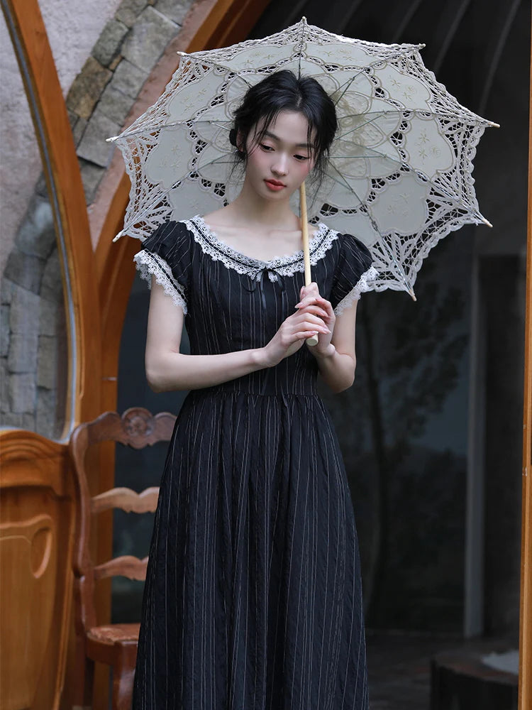 Victoria's Retro Black Elegance Dress