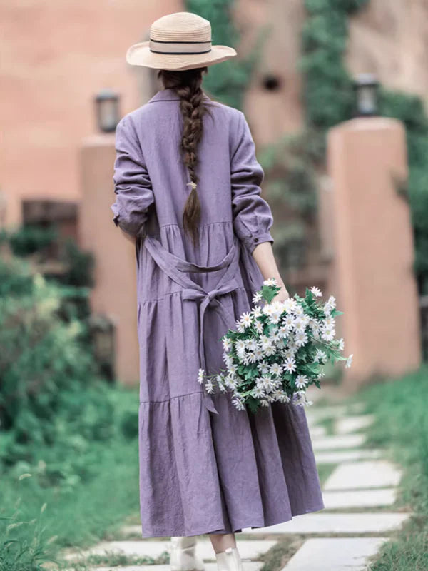 Purple Meadow Hemp Dress