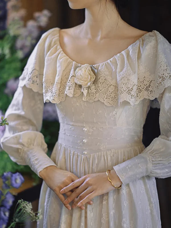 Ivory Garden Elegance Dress