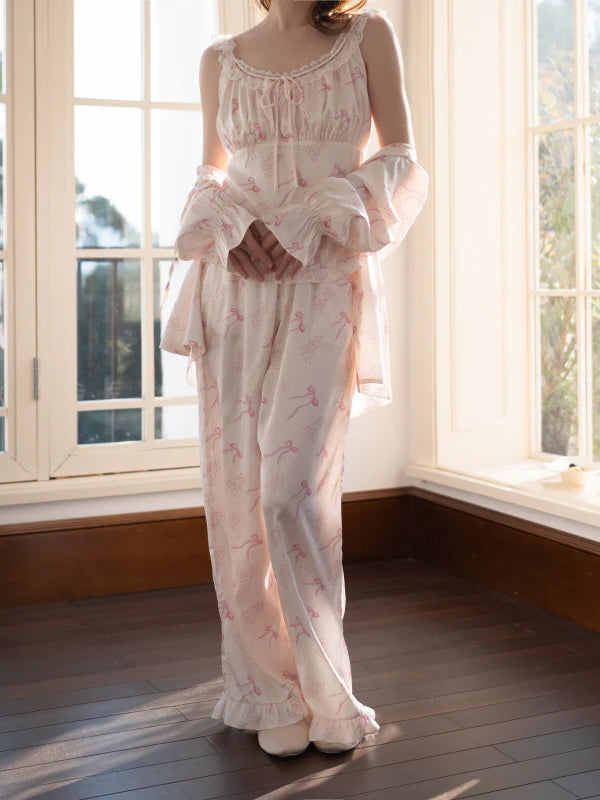 Sweet Ribbon Lounge Pajama Set