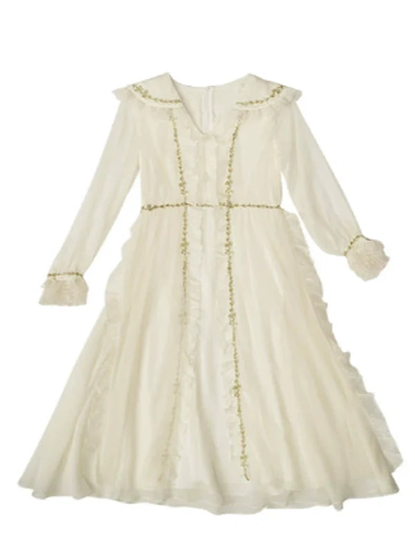 Fairy's Gold Embroidery Dress