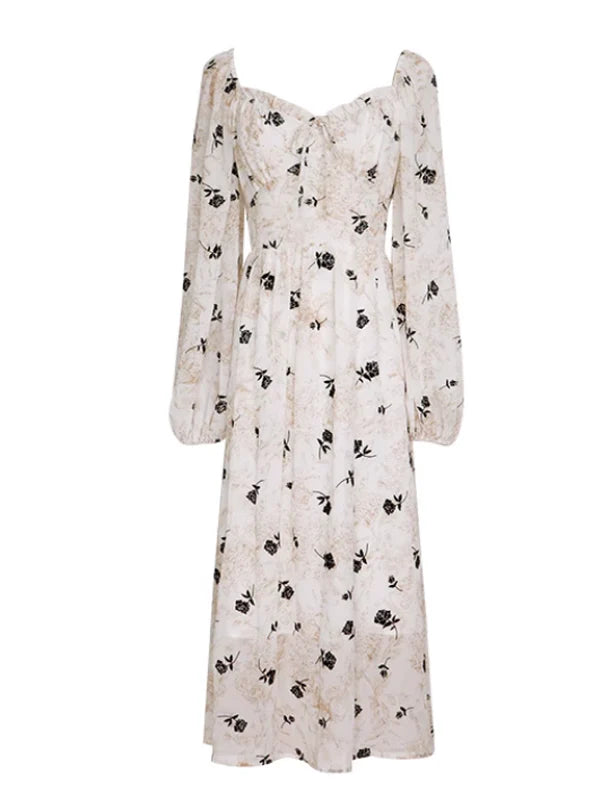 Summer Garden Flower Print Dress