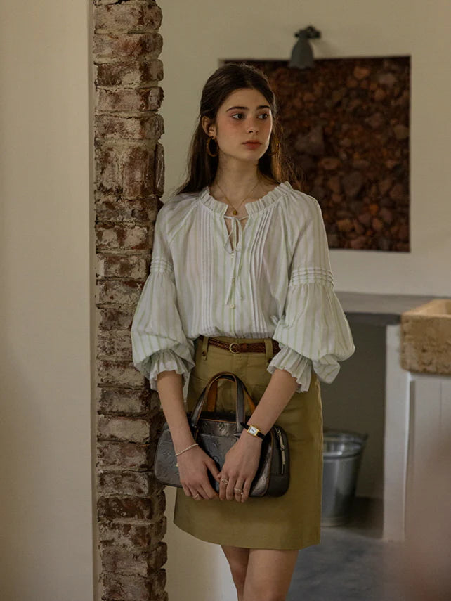 Whispering Meadow Cotton Blouse