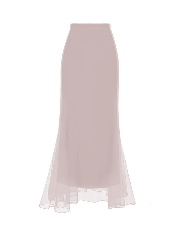 Ethereal Slim-Fit Mermaid Skirt