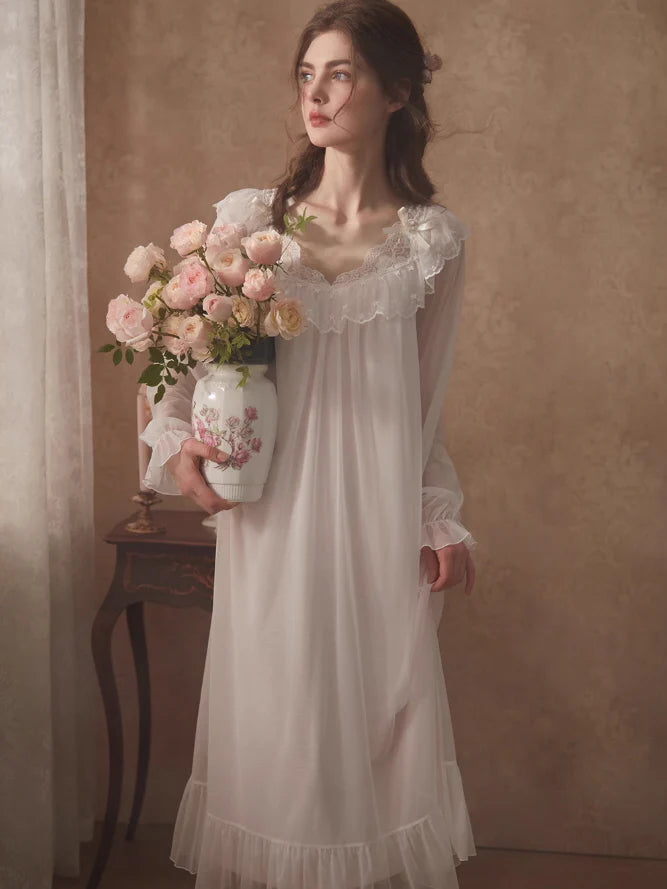 Enchanted Lace Long Nightdress