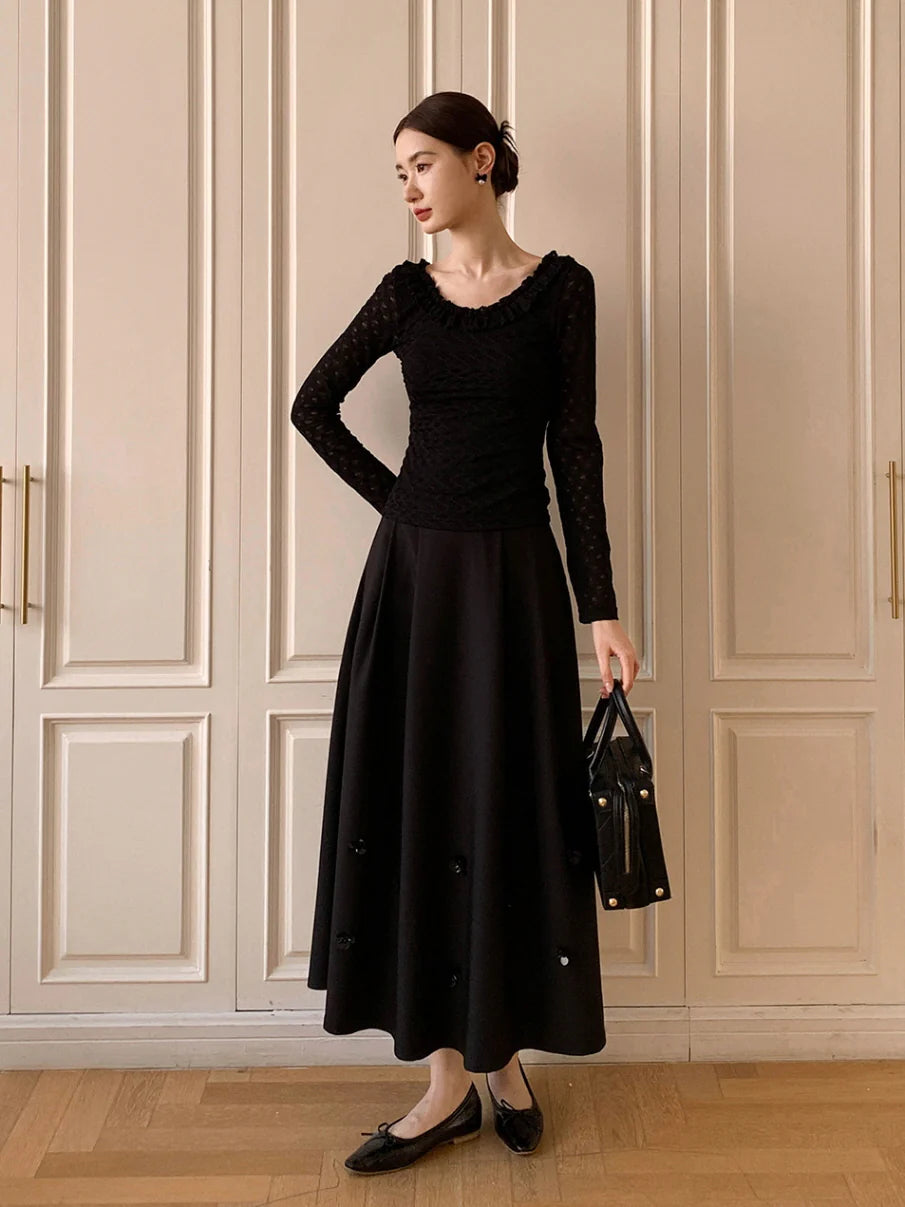 Romantic Ruffle Lace Blouse