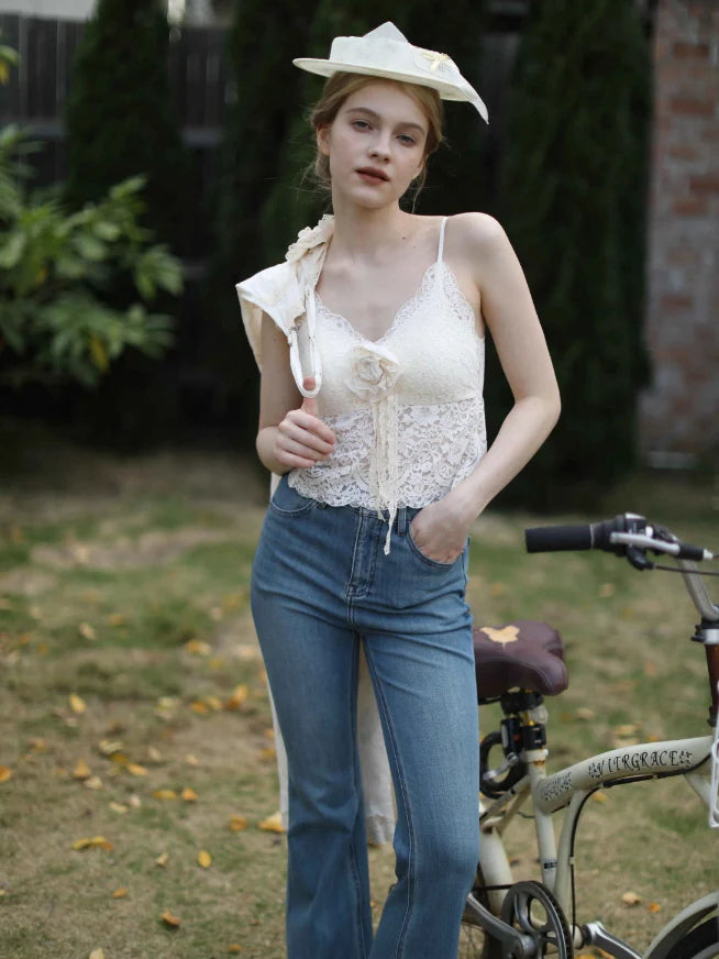 Lace Bloom Rose Camisole