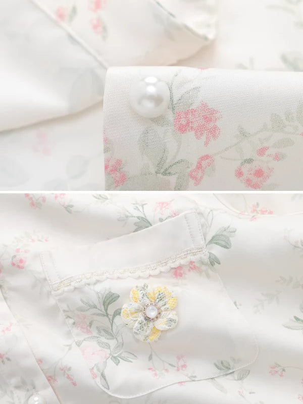 Pink Floral Whisper Sleepwear