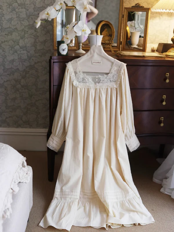 Vintage Sunrise Lace Dream Nightgown