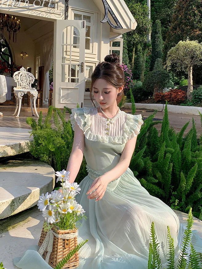 Lily's Enchanted Garden Mint Dress