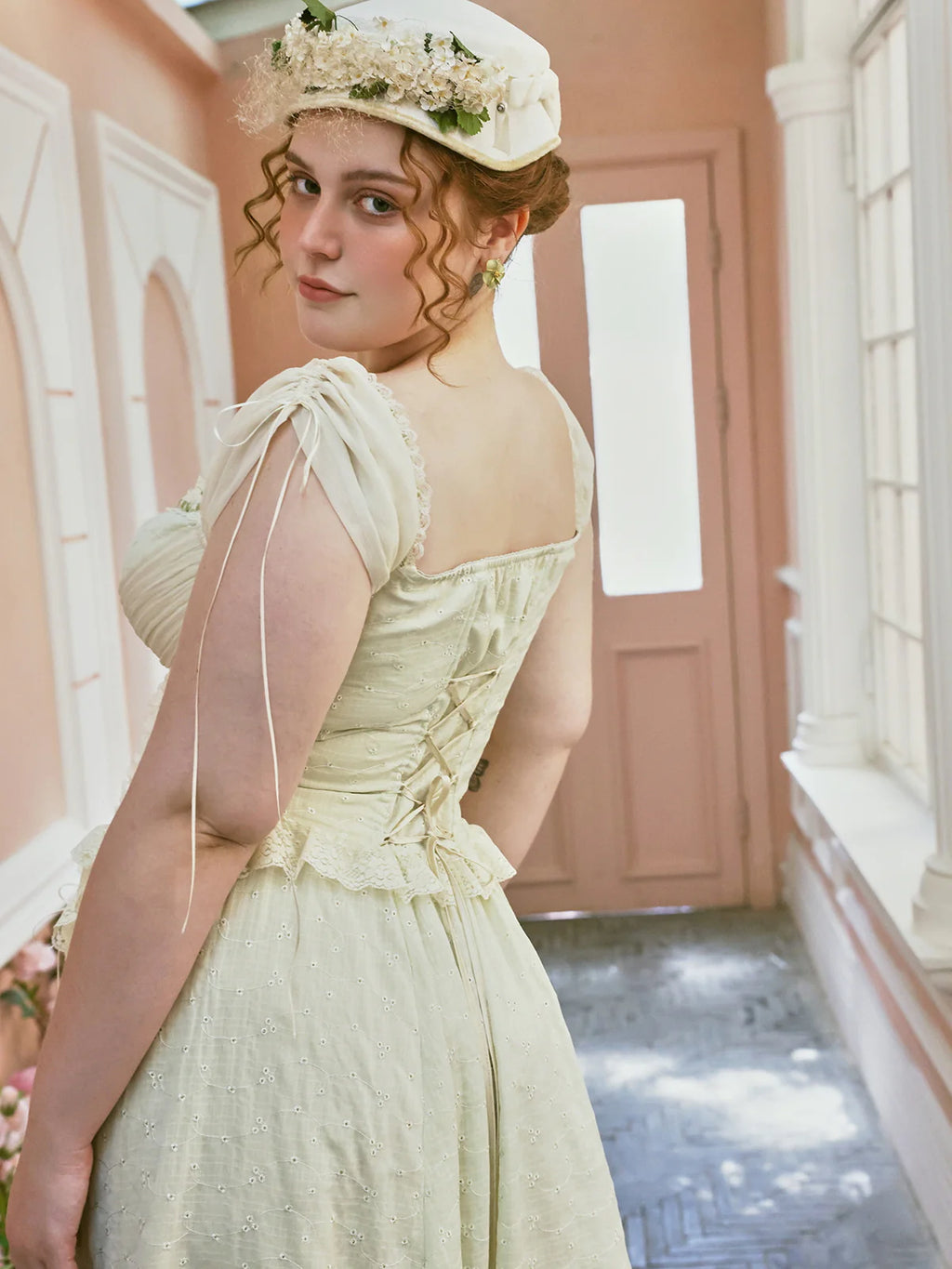 Ethereal Lace Coquette Dress