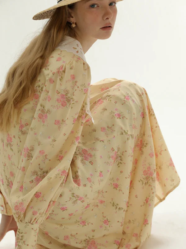 Yellow Spring Blossom Dress