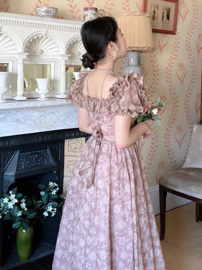 Regal Rose Vintage Lace Dress