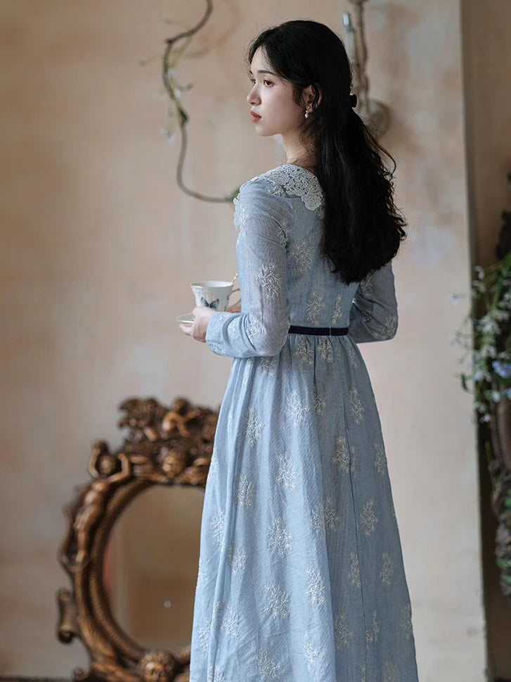 Blue Belle Vintage Lace Dress