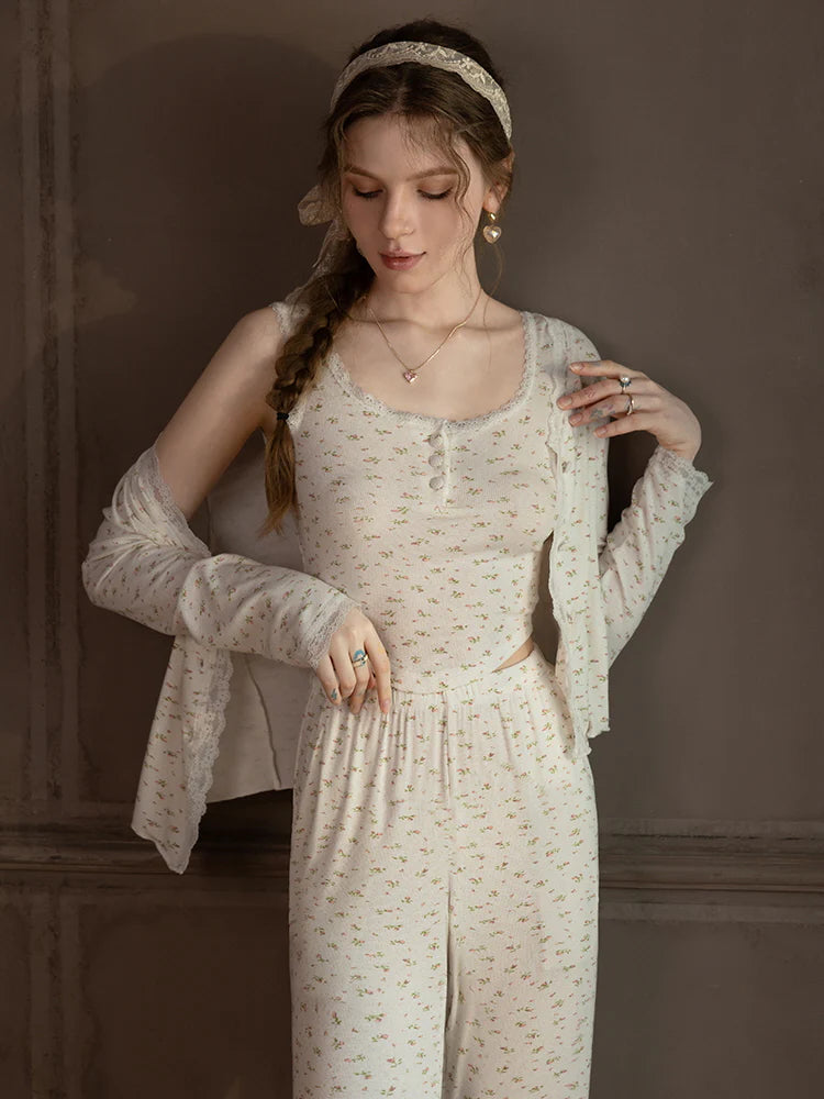 Sweet Floral Modal Pajama Set