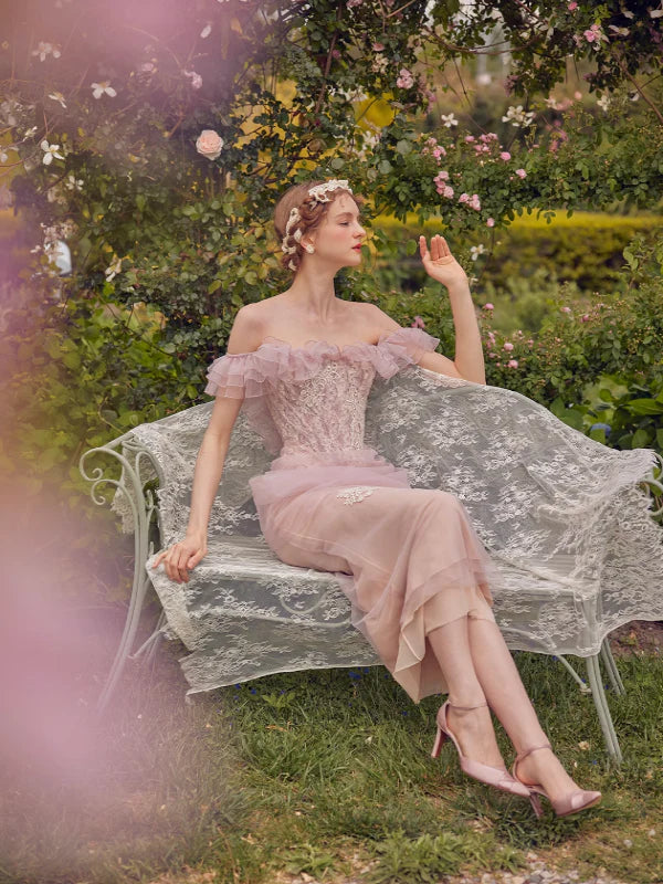 Ethereal Floral Enchantment Dress
