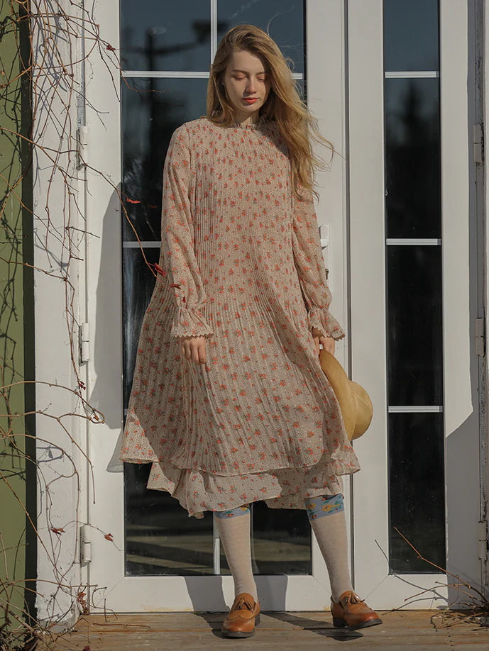 Floral Dream Chiffon Autumn Dress