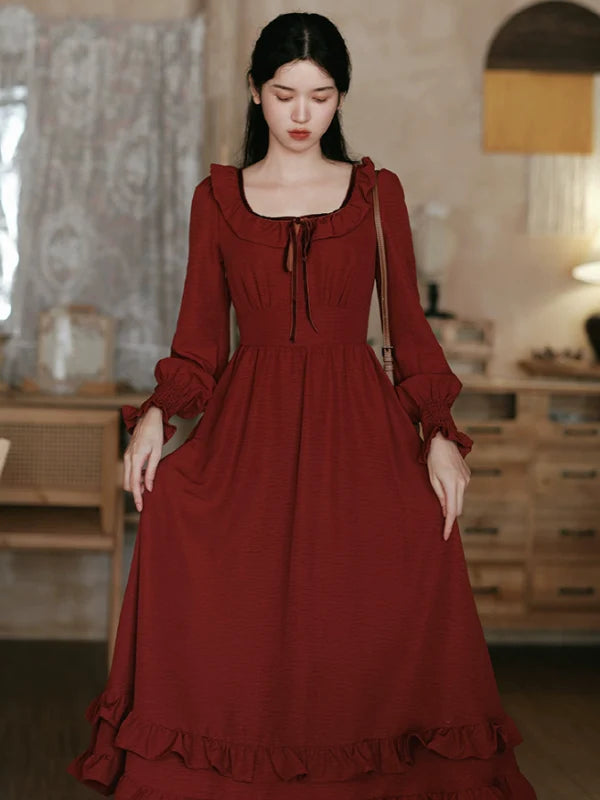 French Wine Elegance Dress