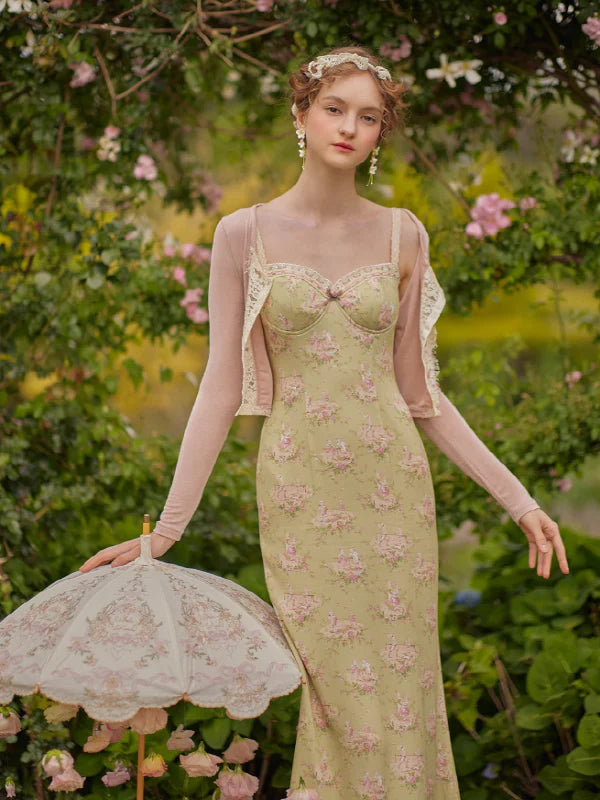 Floral Fantasy Sleeveless Dress