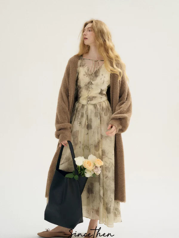 Demure Blossom Elegance Dress