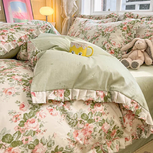Romantic Floral Garden Bedding Set