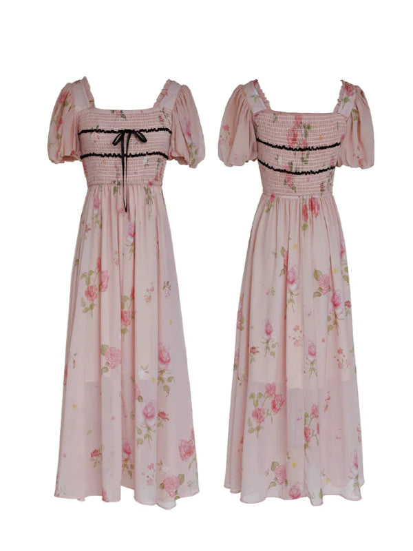 Rose Princess Chiffon Dress