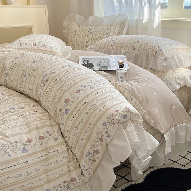 Spring Cotton Princess Style Bedding Set