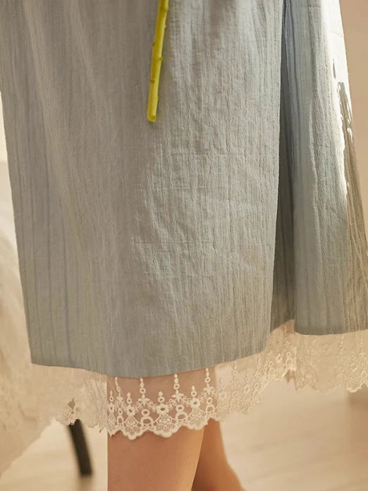 Vintage Light Blue Lace Nightgown