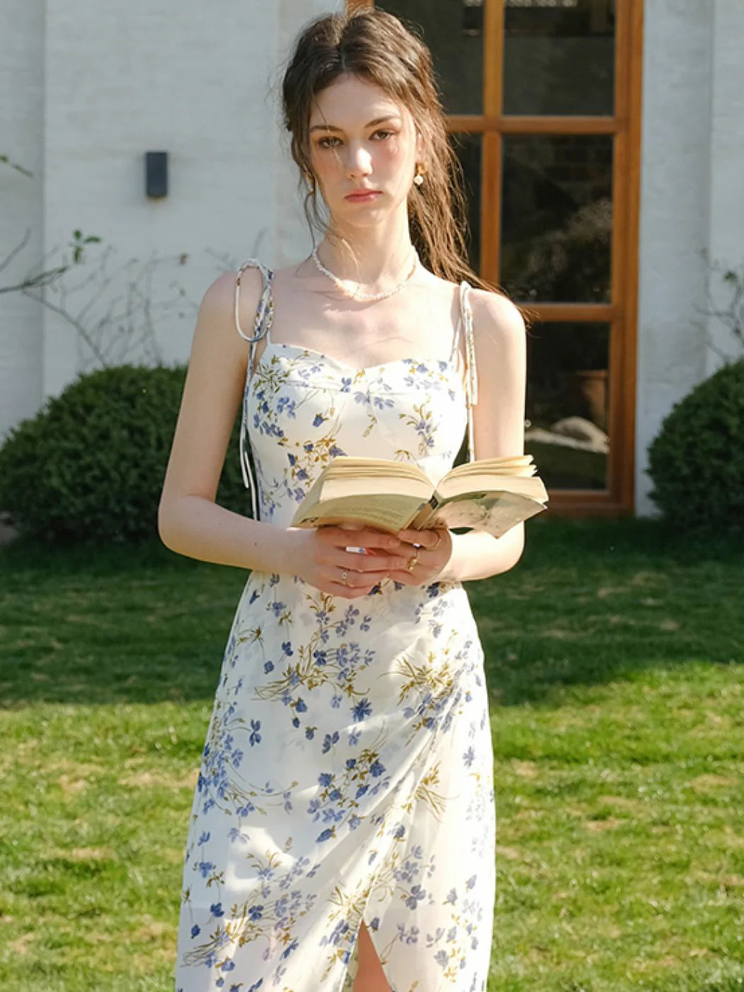 Ava's Ivory Bloom Summer Dress